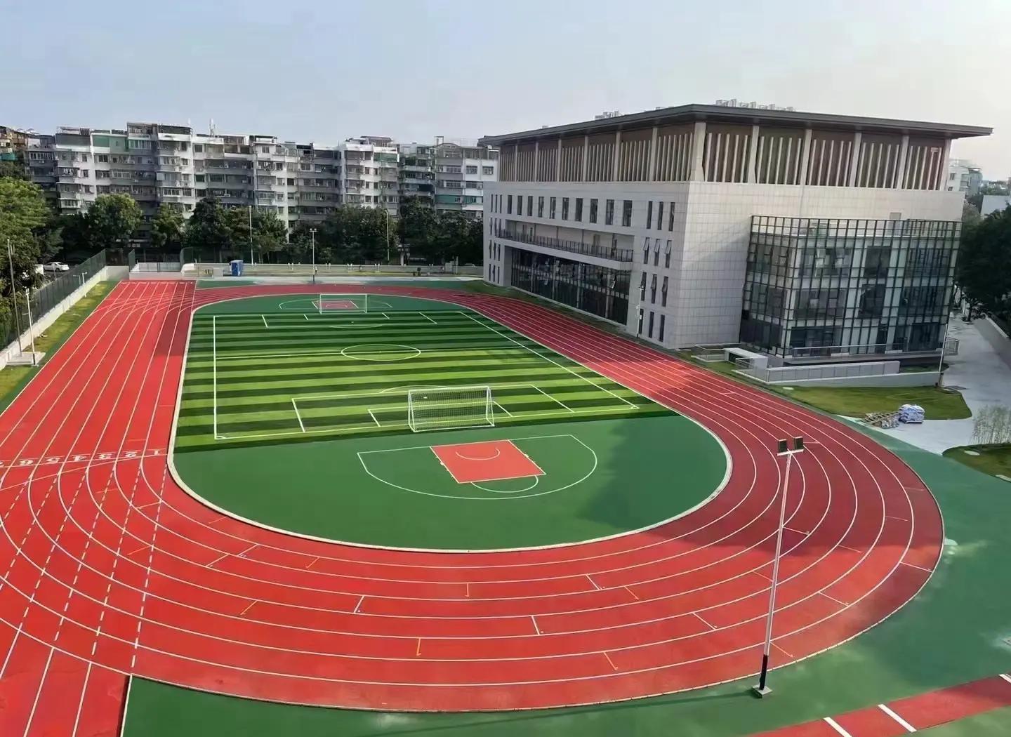 石家庄市橡胶跑道塑胶篮球场 - 厂家